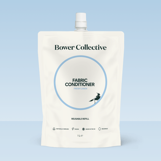 Bower Fabric Conditioner Refill – Fresh Linen 1L - refillable pouch
